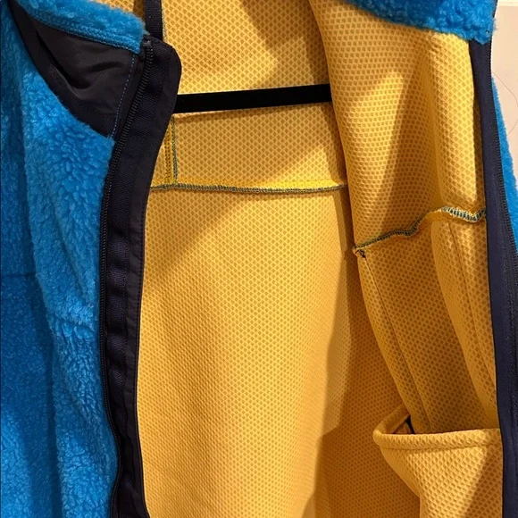 Polo Ralph Lauren Blue Sherpa Fleece Jacket with Navy Pocket - Picture 7 of 13